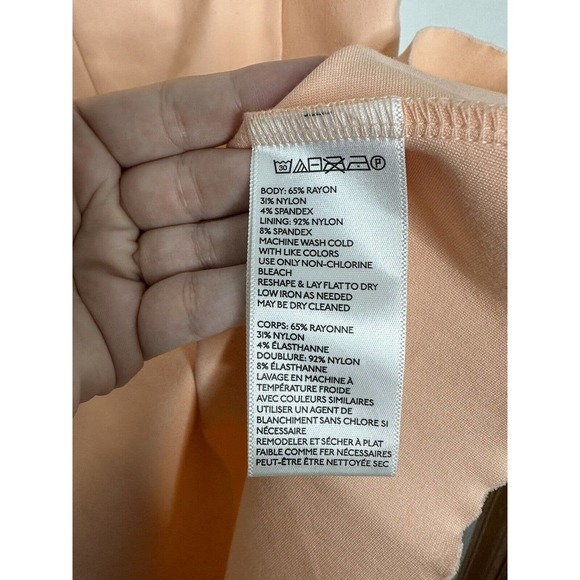 UO SILENCE + NOISE Peach Square Neck A Line Fit Flare Sleeveless Dress Large - Picture 2 of 5